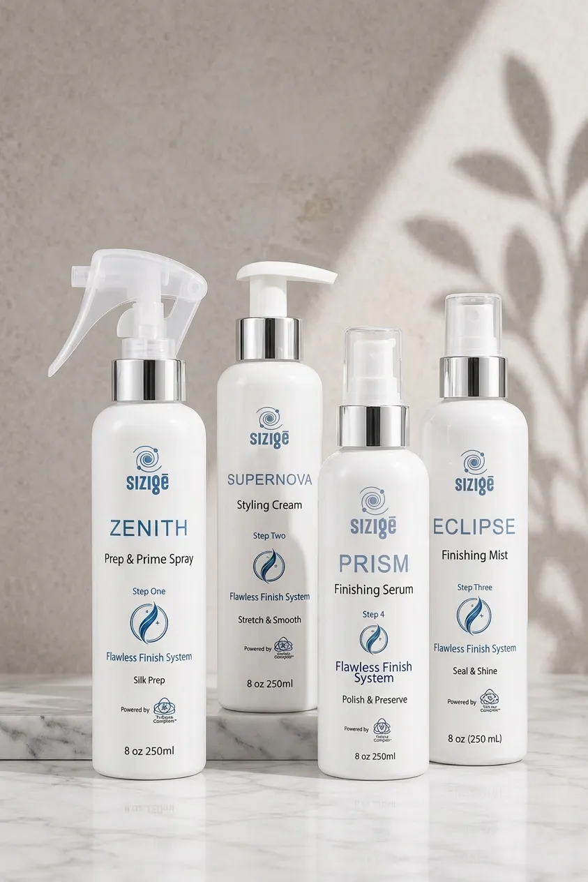 The Sizige Flawless Finish System lineup — Zenith, Supernova, Prism and Eclipse