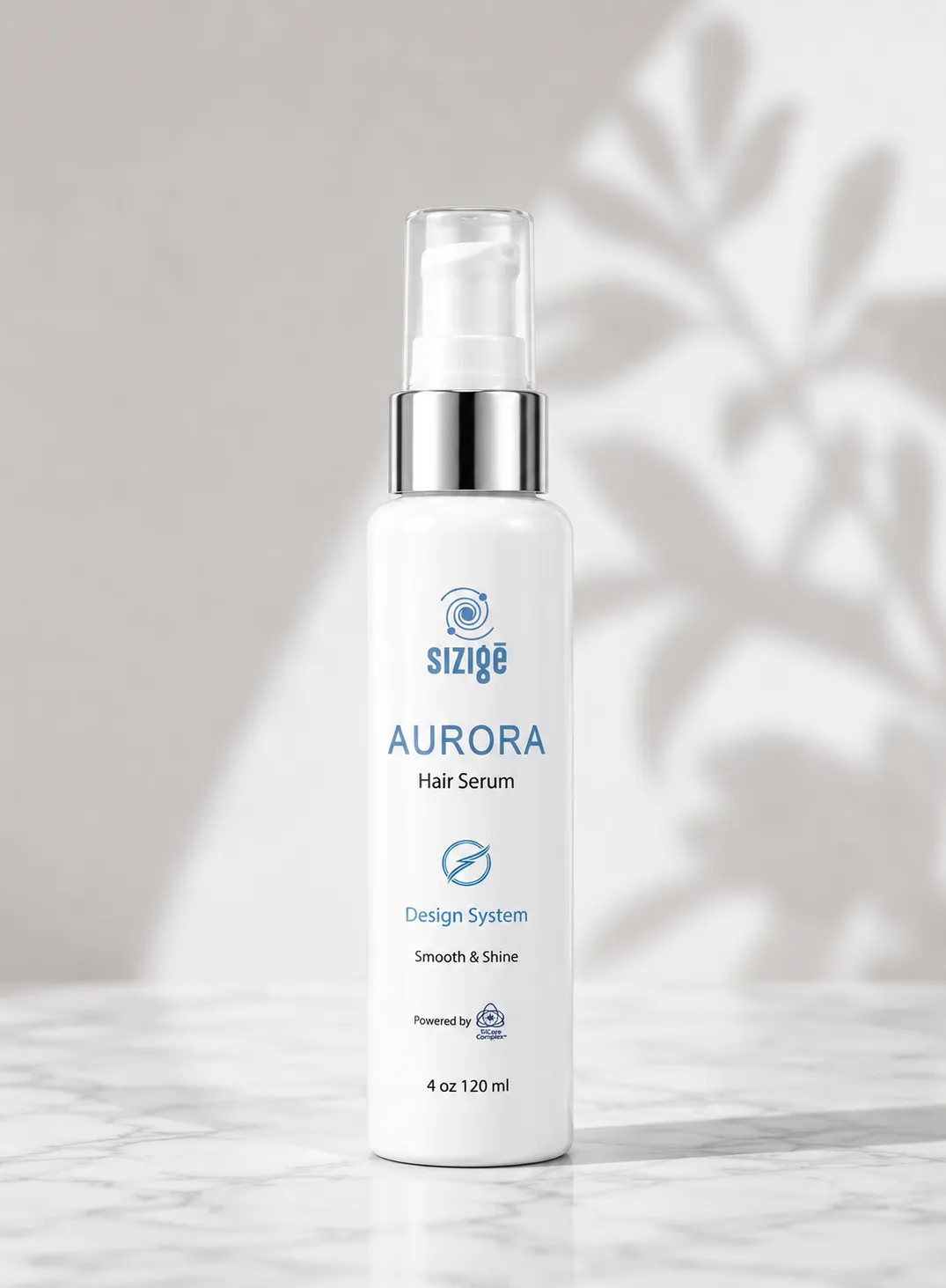 Sizige Aurora Hair Serum pump bottle
