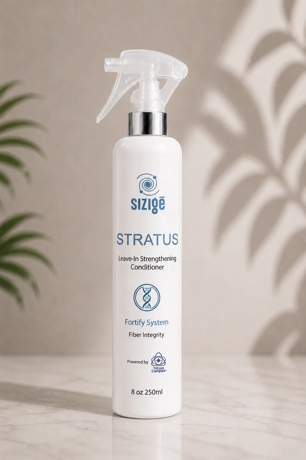 Sizige Stratus Leave-In Strengthening Conditioner spray bottle