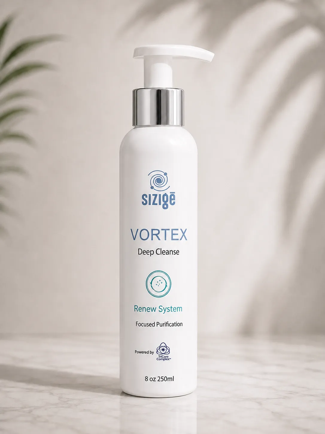 Sizige Vortex Deep Cleanse shampoo pump bottle