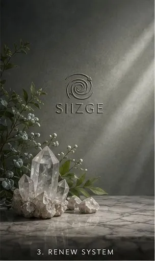 Close-up of a purifying formula texture